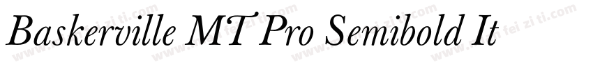 Baskerville MT Pro Semibold Italic字体转换